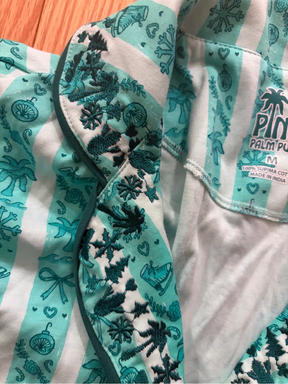 NWT Pink Palm Puff Pajamas - Picture 4 of 6